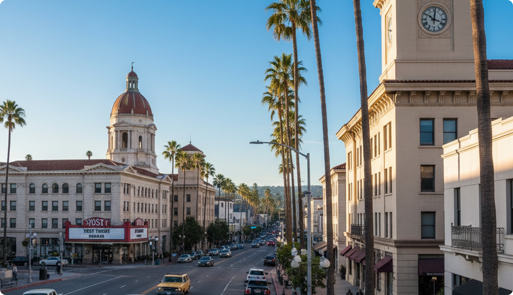 Aerial view of Santa Ana, CA — Electricians Service Team service area