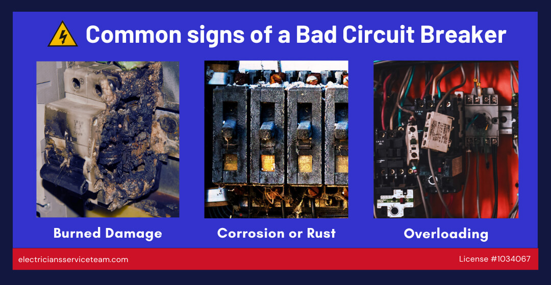 Signs of bad circuit breaker