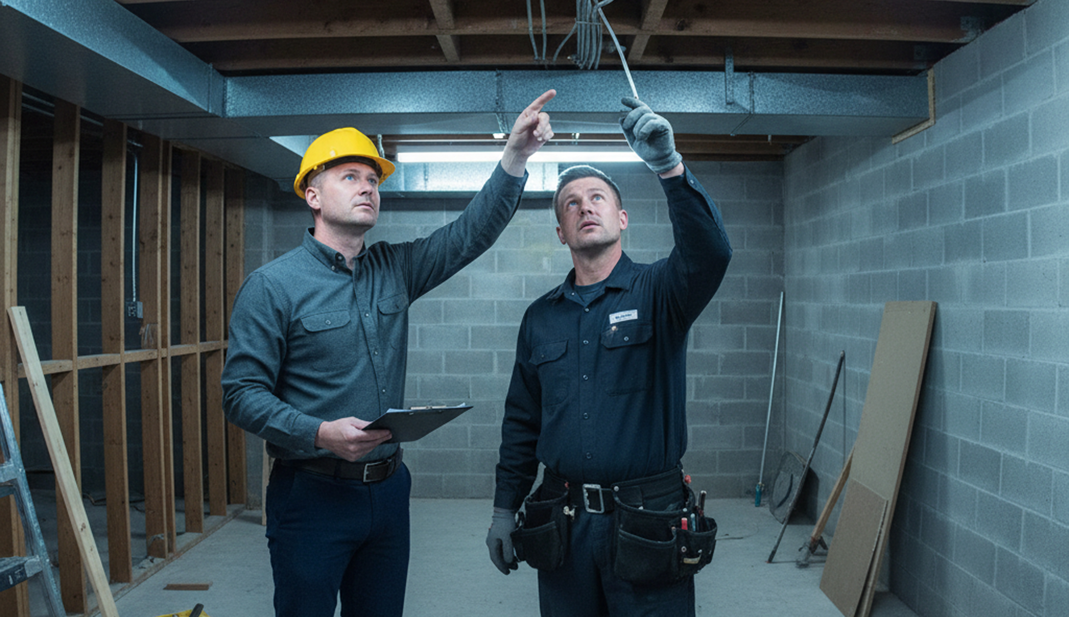 Electricians Service Team crew member working on aluminum wiring replacement